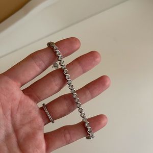 Zales Sapphire Bracelet in Sterling Silver
